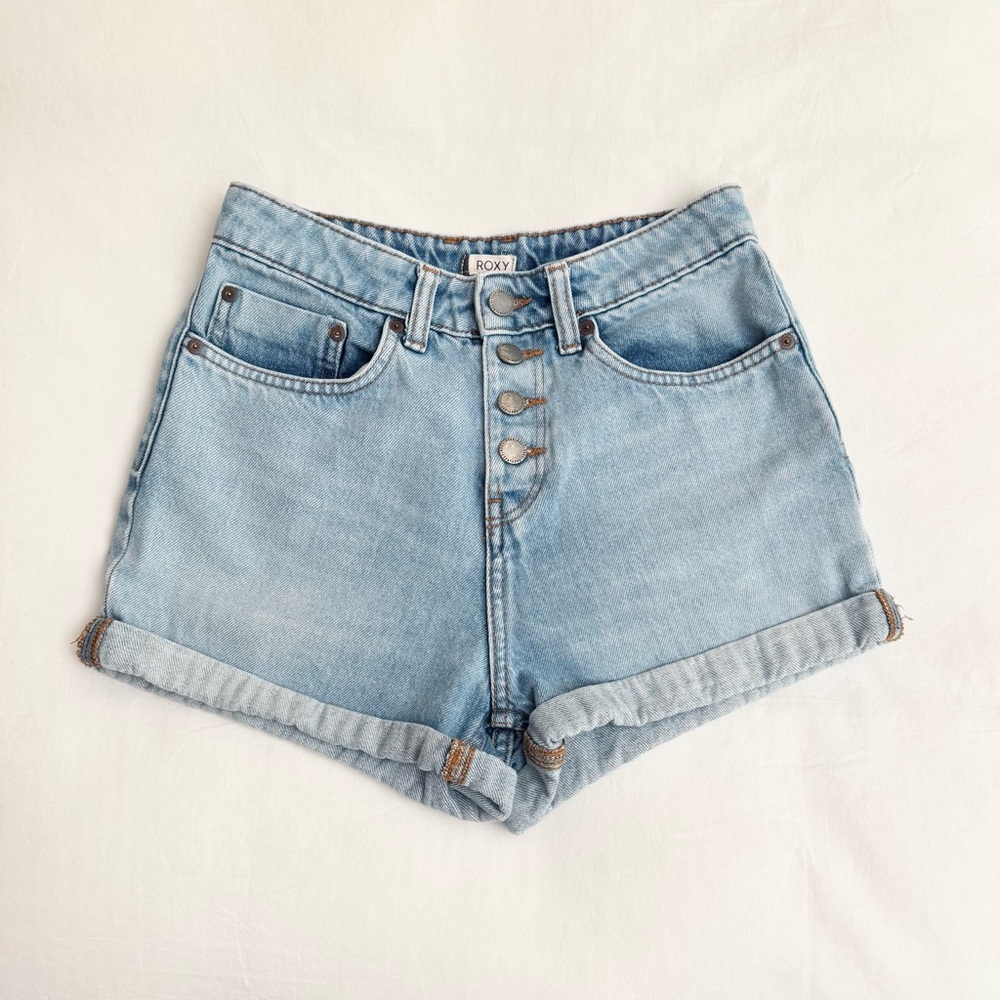 Roxy Women's Sky Blue Jean Shorts